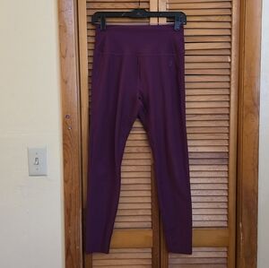 EUC Peloton Women's Burgandy High Rise Leggings Size Medium